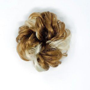 Curly Messy Hair Bun, Synthetic Hair Scrunchie, Hair Bun Pony Tail